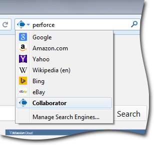 Entering search term in Mozilla Firefox