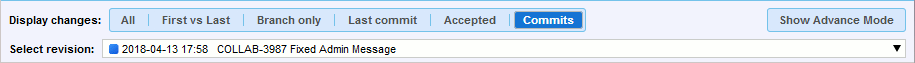 Diff Viewer header in simple revision selection mode