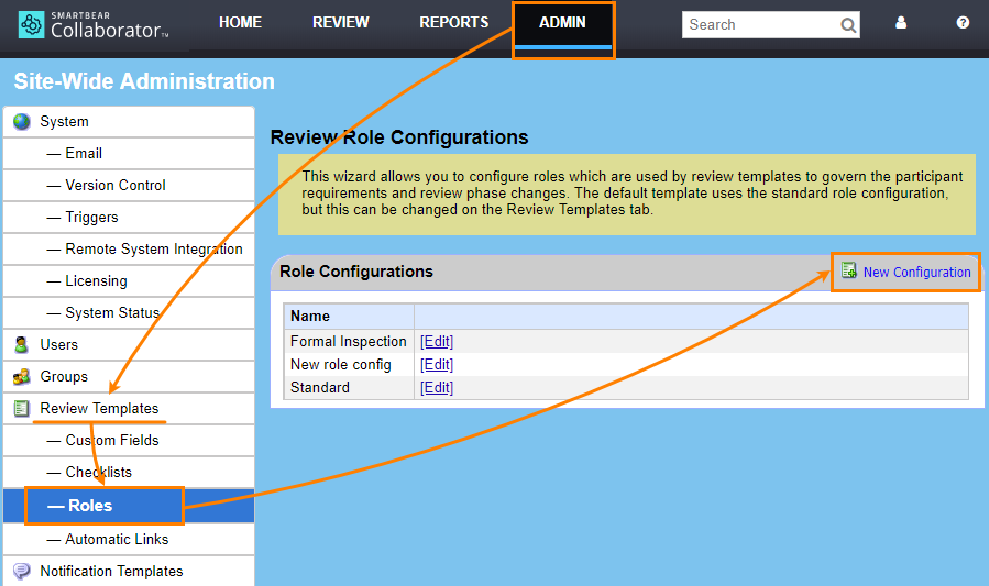 Create a role configuration Create a role configuration