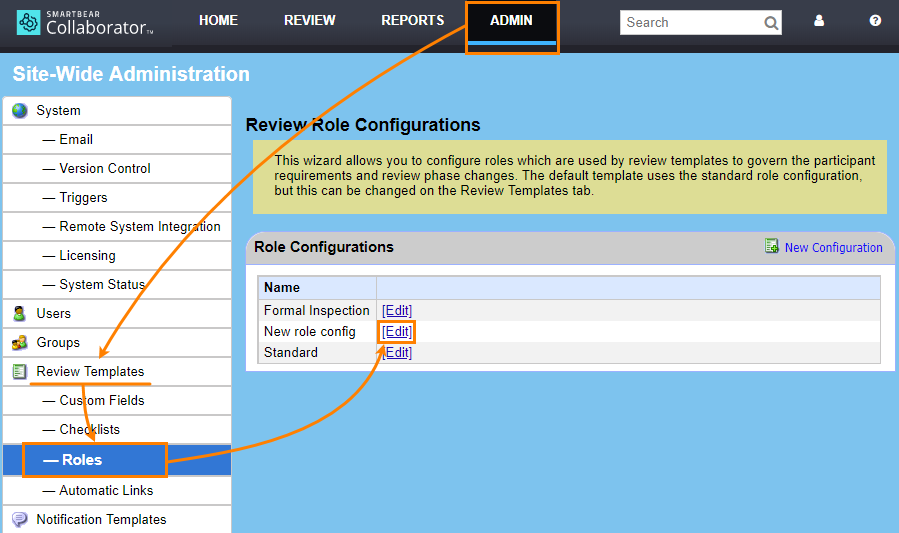 Edit a role configuration Edit a role configuration