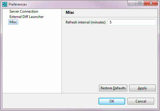Collaborator GUI Client - Miscellaneous Preferences Collaborator GUI Client - Miscellaneous Preferences