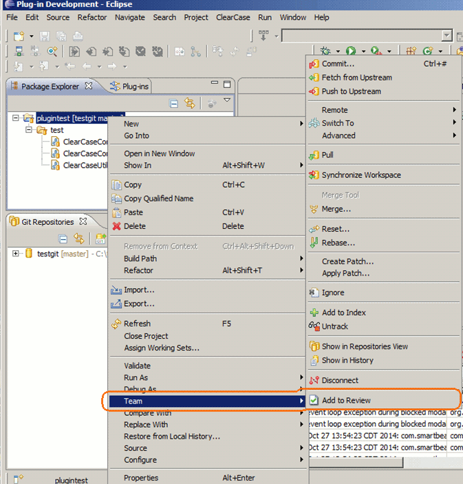 Adding project files to review Adding project files to review