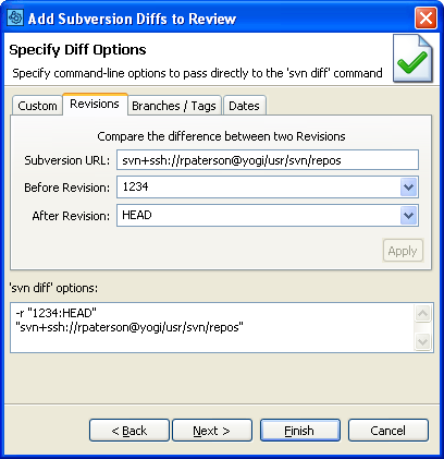 Upload the difference between two Revisions Upload the difference between two Revisions