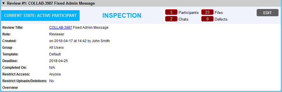 General Information section in Web Client General Information section in Web Client