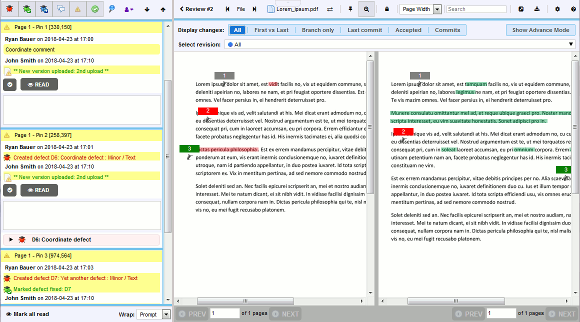 Side-by-Side PDF Review Side-by-Side PDF Review