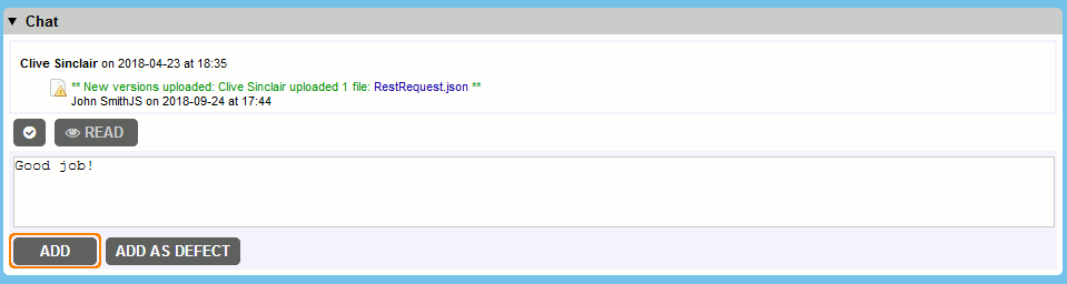 Adding global comment in Web Client Adding global comment in Web Client