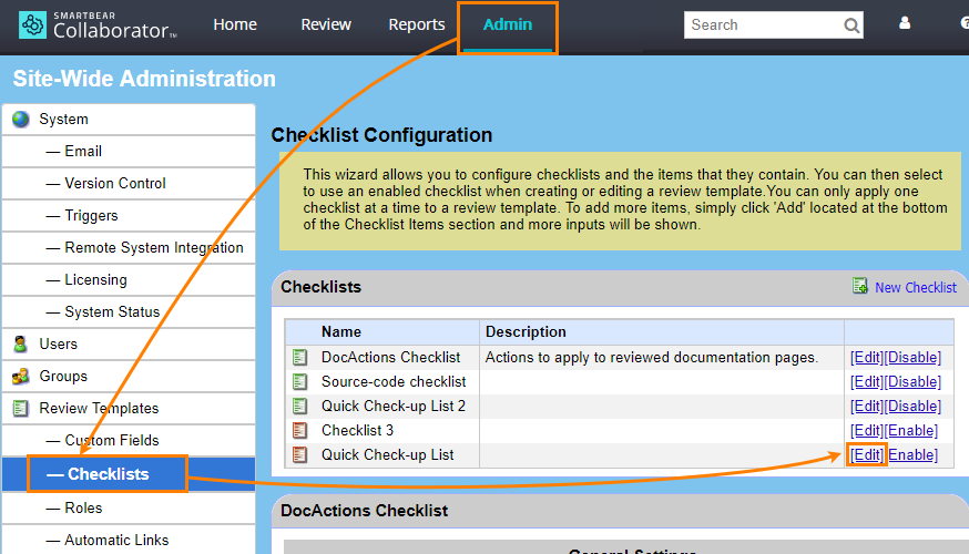 Edit a checklist Edit a checklist