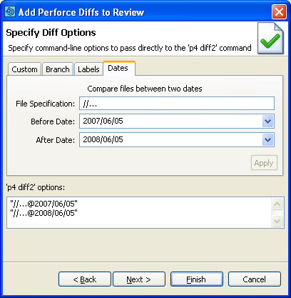 Upload the difference between two dates