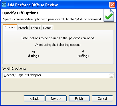 Add Perforce Diffs