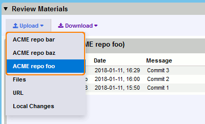 Uploading changelists via Web Client