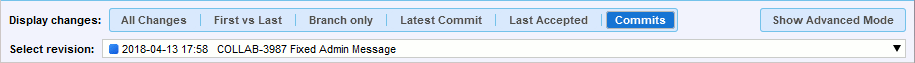 Diff Viewer header in simple revision selection mode Diff Viewer header in simple revision selection mode
