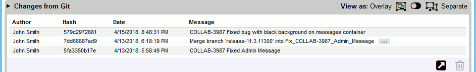 Changelist info section of review materials Changelist info section of review materials