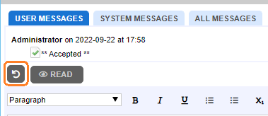 Conversation un-accept icon