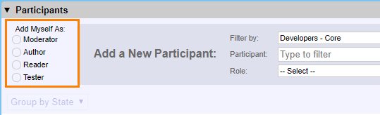 Custom roles on the review screen Custom roles on the review screen