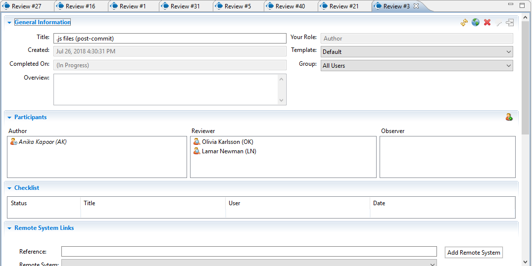 Review Screen in Eclipse Plug-in Review Screen in Eclipse Plug-in