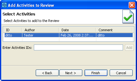 Add activities by name Add activities by name