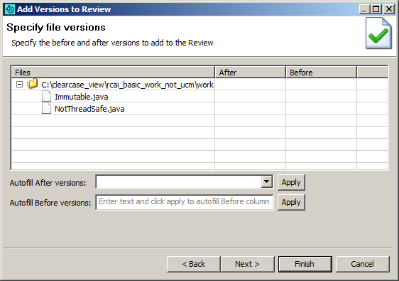 Specify versions Specify versions