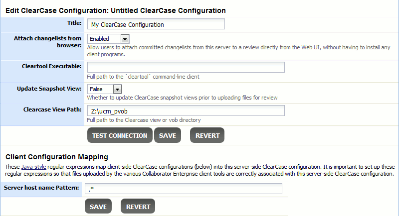 Server-side integration with ClearCase Server-side integration with ClearCase