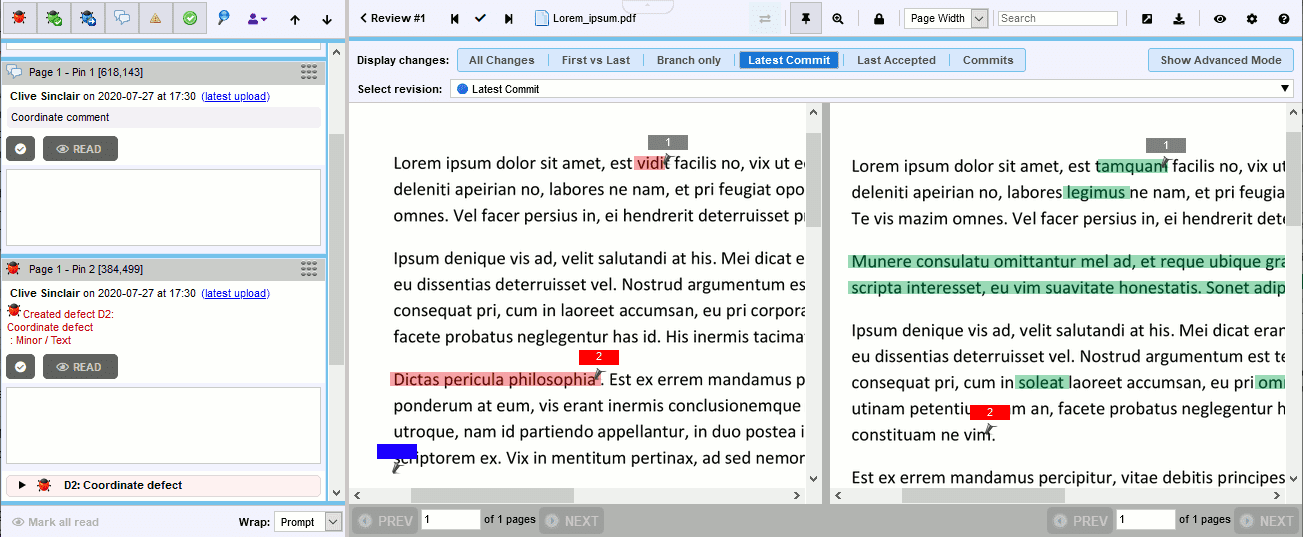 Side-by-Side PDF Review Side-by-Side PDF Review