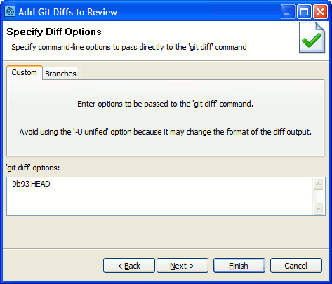 Upload arbitrary Git diffs Upload arbitrary Git diffs