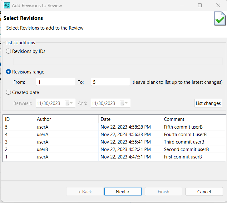 Add Subversion Revisions