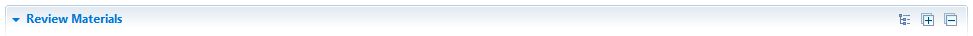 Review Materials toolbar in Eclipse Plug-in