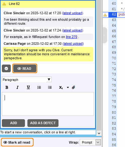Marking conversation as read Marking conversation as read