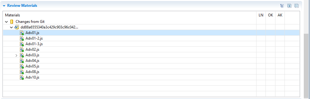 Review Materials section in Eclipse Plug-in Review Materials section in Eclipse Plug-in