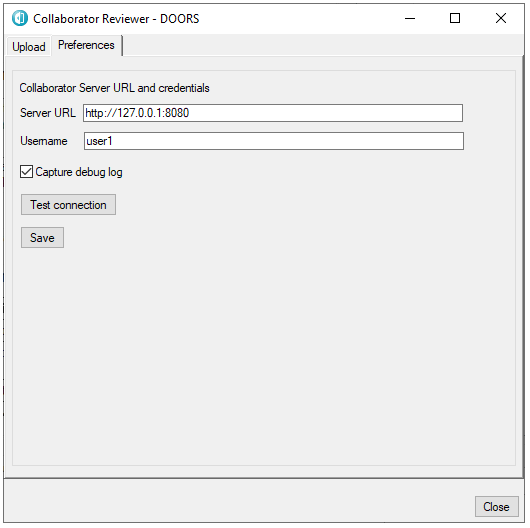 Collaborator Add-On preferences Collaborator Add-On preferences