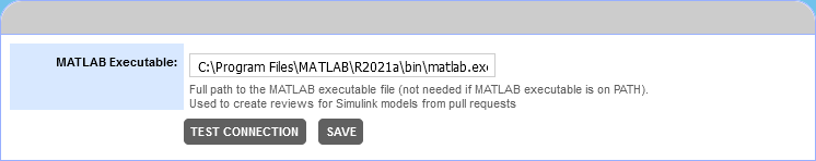 Simulink integration settings Simulink integration settings