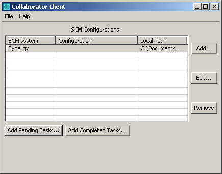 Buttons for Synergy files uploading Buttons for Synergy files uploading