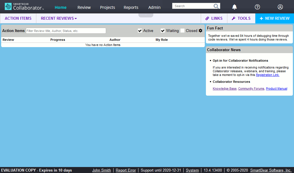 Collaborator Web Client Home Page Collaborator Web Client Home Page