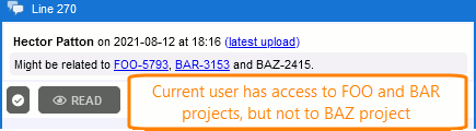 Restricting access to JIRA items Restricting access to JIRA items