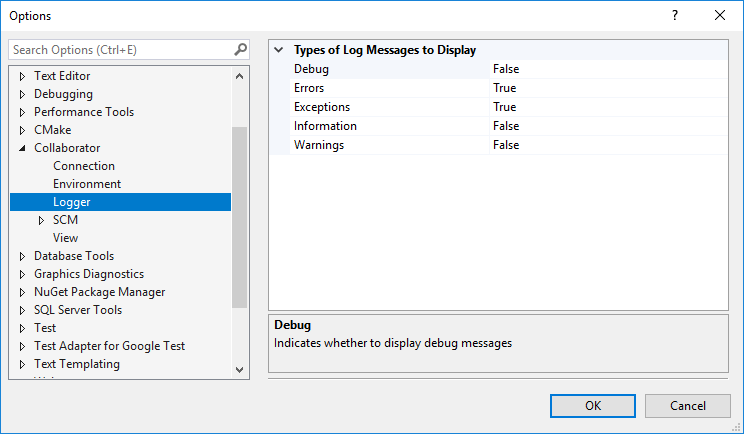 Logger settings Logger settings