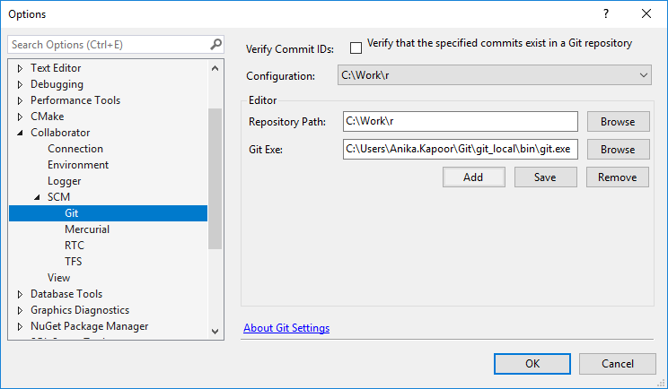 Git configuration Git configuration