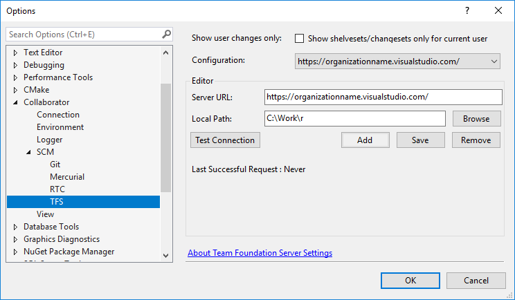 TFS configuration TFS configuration