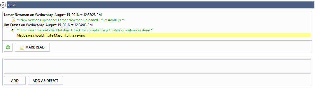 Chat section in Visual Studio Extension Chat section in Visual Studio Extension