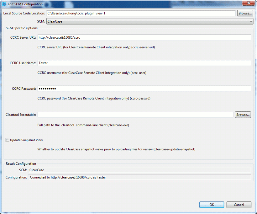 SCM Configuration: ClearCase SCM Configuration: ClearCase