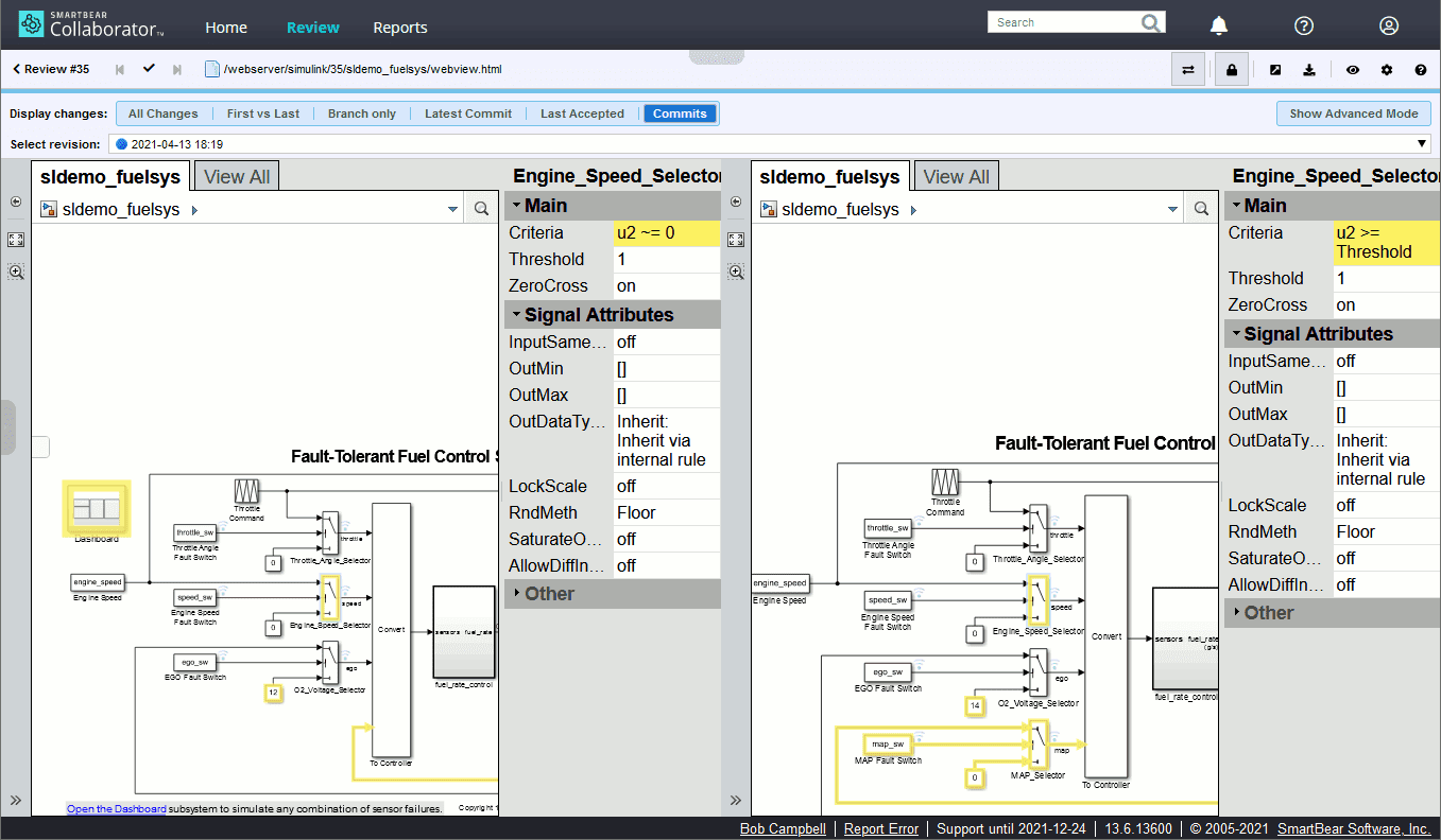 Reviewing Simulink models Reviewing Simulink models