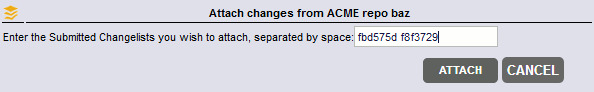 Uploading changelists via Web Client Uploading changelists via Web Client