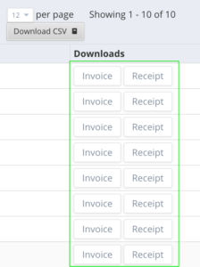 Invoices and receipts