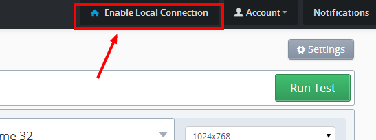 Enable local connection