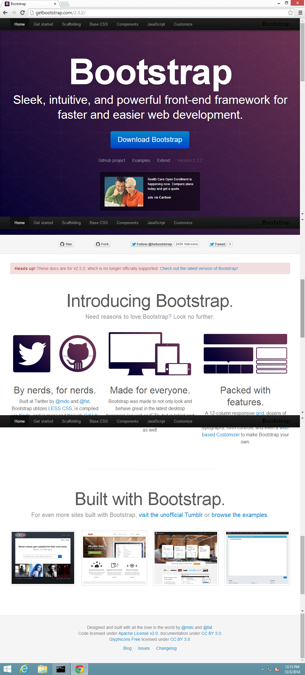 Bootstrap with fixed elements