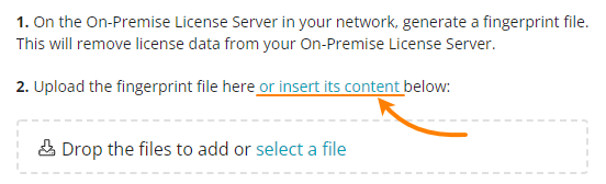 The 'insert its contents' link