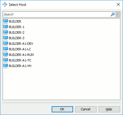 Select Host Dialog