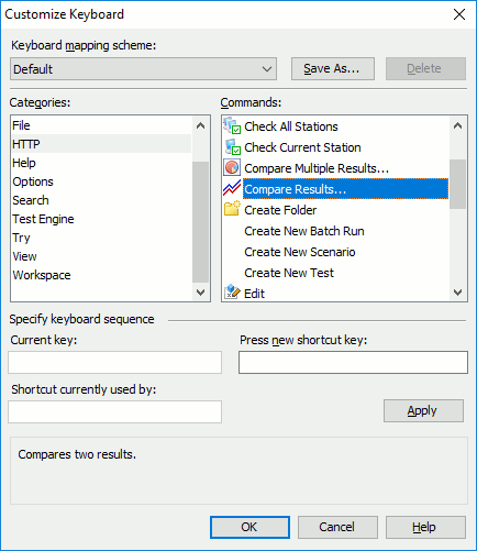 Customize Keyboard Dialog