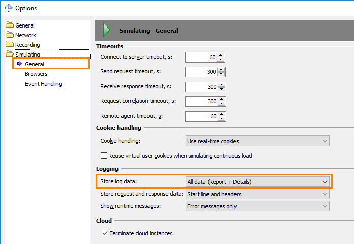 Configure LoadComplete to collect Details data