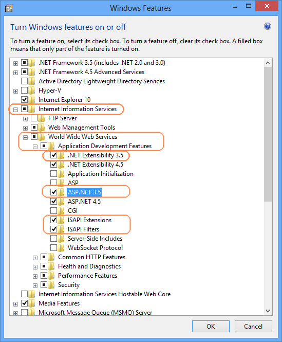 IIS 8 Features, Windows 8, Windows Server 2012