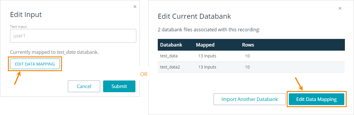 'Edit Data Mapping' button