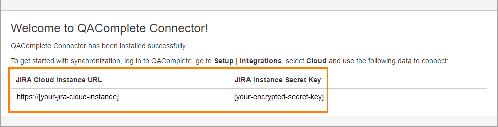 QAComplete integration with JIRA: JIRA Instance credentials